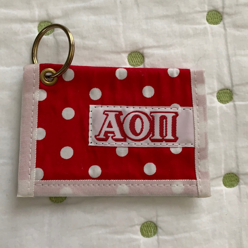 AOII Key Ring Card Holder